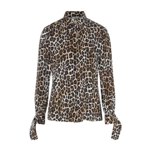 Animalier Shirt Ca09547E2-B85 Elisabetta Franchi , Brown , Dames