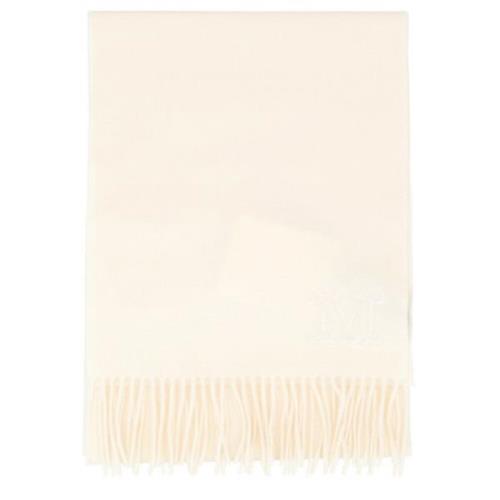 Witte Foulard Sjaal Max Mara , White , Dames