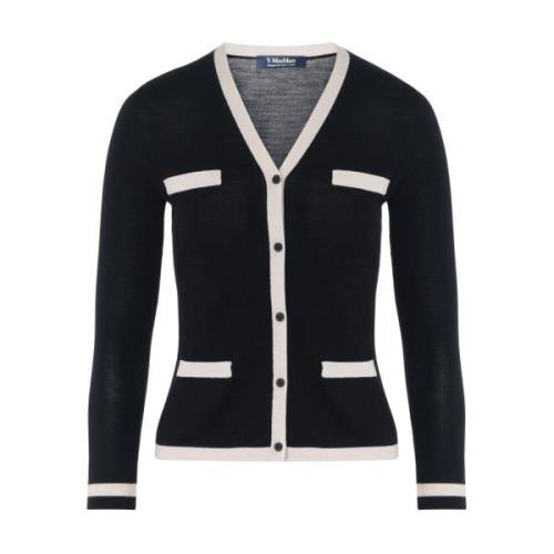 Zwarte Wollen Cardigan Kenya Max Mara , Black , Dames