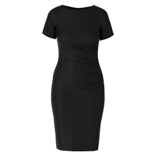 Wikkeljurk met Figuurvolgende Silhouet Marc Cain , Black , Dames