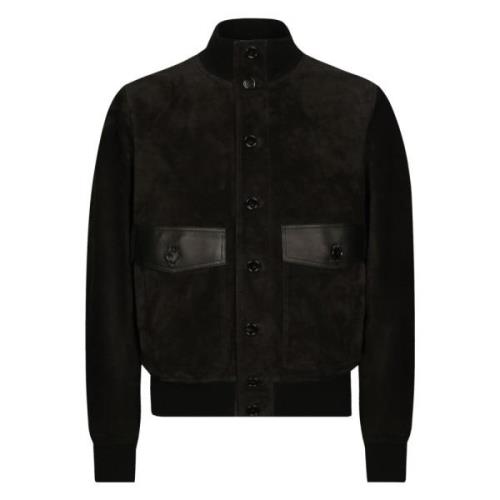 Stijlvolle Bomberjas in Zwart Dolce & Gabbana , Black , Heren