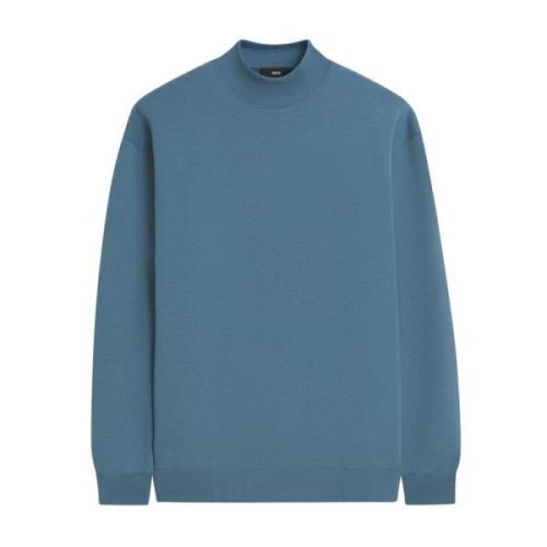 Sportieve Klassieke Sweatshirt met Turtle Neck Cinque , Blue , Heren