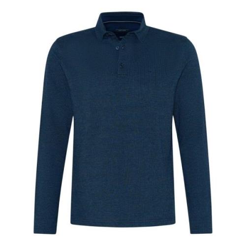 Heren poloshirt met lange mouwen Brax , Blue , Heren