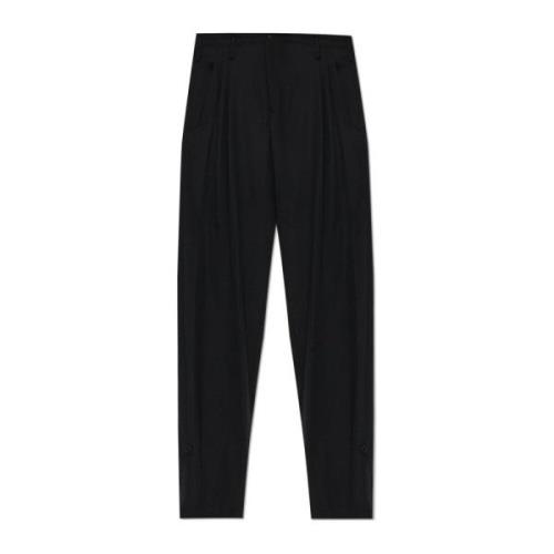 Wollen broek Y-3 , Black , Heren