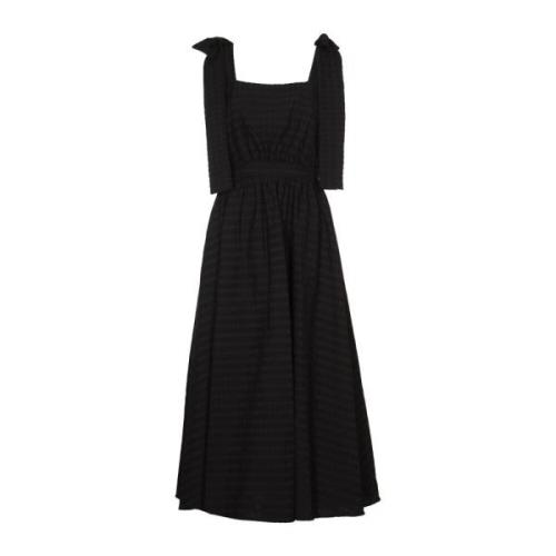 Zwarte Jurk Abito/Dress Msgm , Black , Dames