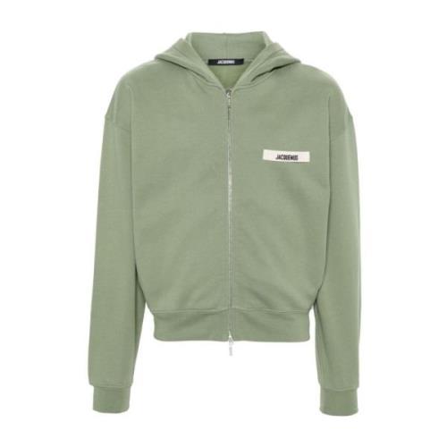 Groene Logo Hoodie Jacquemus , Green , Heren