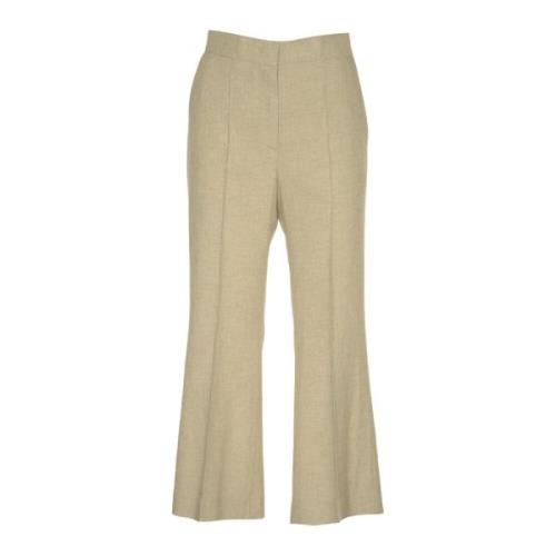 Beige Broek Pantalone Msgm , Beige , Dames