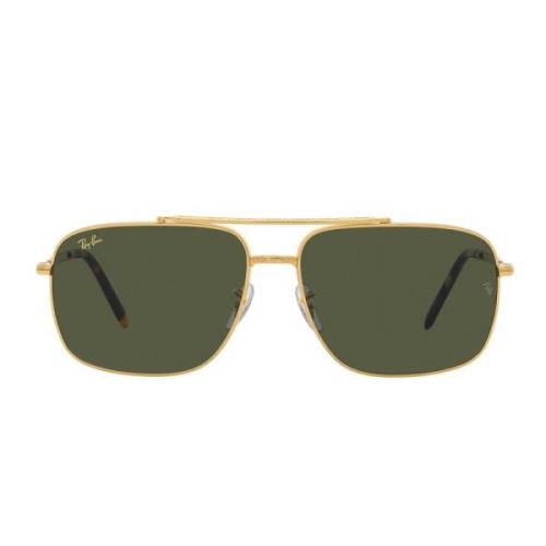 Kussenstijl Zonnebril met Gouden Frame Ray-Ban , Yellow , Unisex