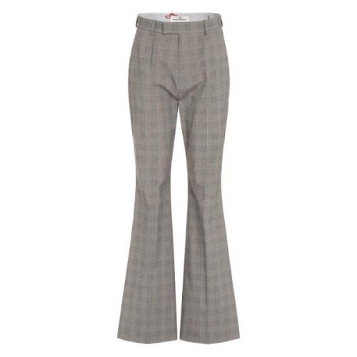 Geruite broek met achterzak Vivienne Westwood , Gray , Dames