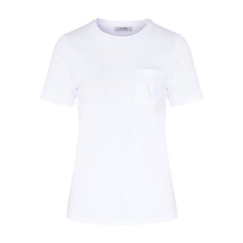 Witte katoenen T-shirt Max Mara , White , Dames