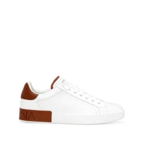 Witte Sneakers Aw24 Dolce & Gabbana , White , Heren