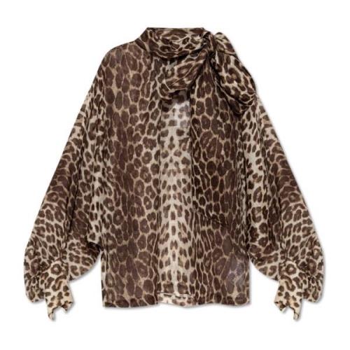 Shirt met dierenprint Zimmermann , Brown , Dames