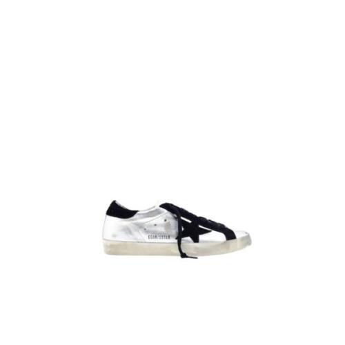 Zilveren Ster Zwarte Sneakers Golden Goose , White , Dames