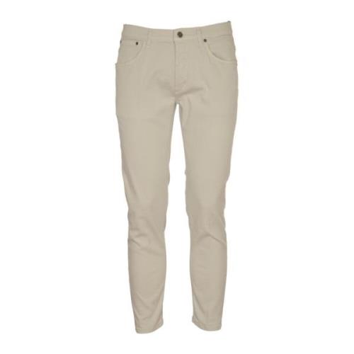 Lichtgrijze Broek Brighton Dondup , Gray , Heren