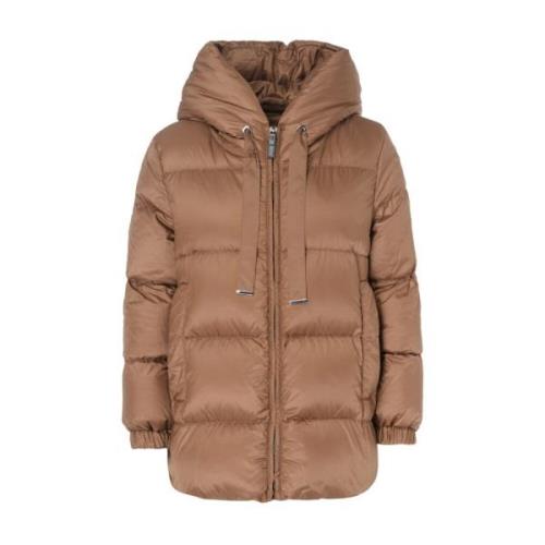 Gewatteerde Seia Caramel Jas Max Mara , Brown , Dames