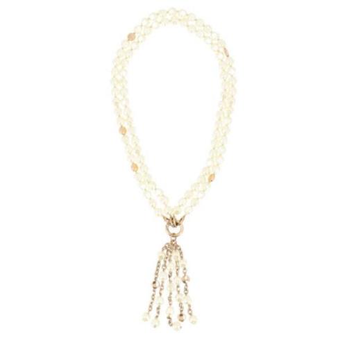 Witte Metalen Ketting Giselle Max Mara , White , Dames