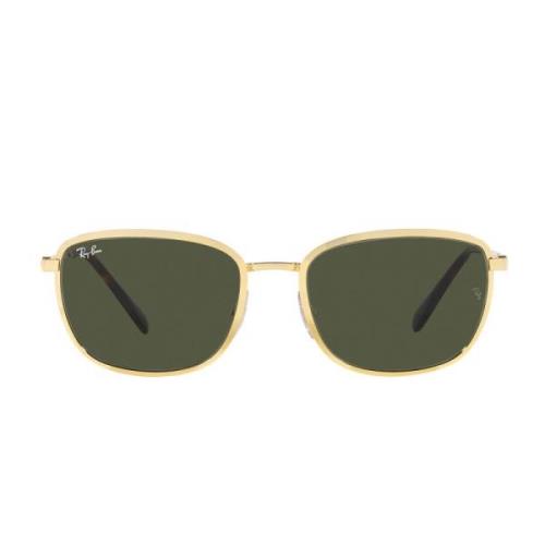 Vierkante metalen zonnebril met groene lenzen Ray-Ban , Yellow , Unise...