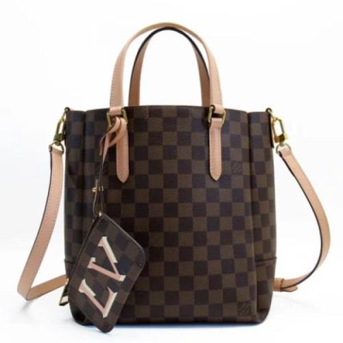 Pre-owned Fabric handbags Louis Vuitton Vintage , Brown , Dames