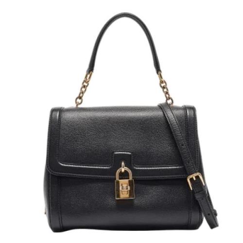 Pre-owned Leather handbags Dolce & Gabbana Pre-owned , Black , Dames