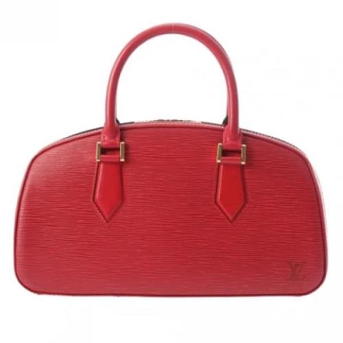 Pre-owned Leather handbags Louis Vuitton Vintage , Red , Dames