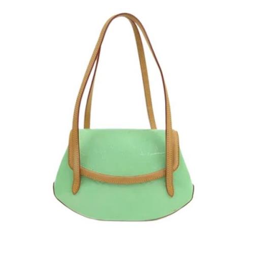 Pre-owned Leather louis-vuitton-bags Louis Vuitton Vintage , Green , D...