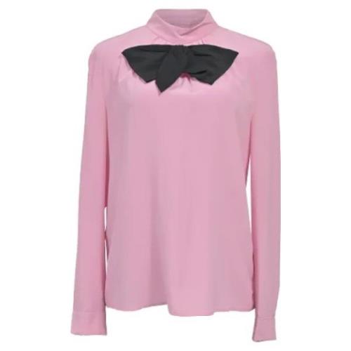 Pre-owned Silk tops Prada Vintage , Pink , Dames