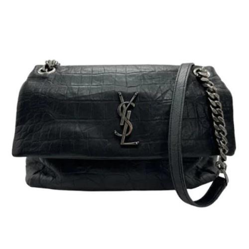 Pre-owned Leather shoulder-bags Yves Saint Laurent Vintage , Black , D...