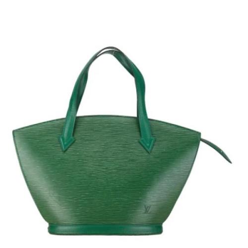 Pre-owned Leather shoulder-bags Louis Vuitton Vintage , Green , Dames