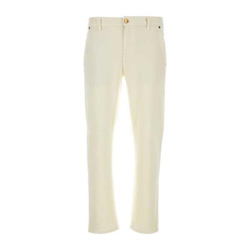 Stretch Denim Jeans in Ivoor PT Torino , White , Heren