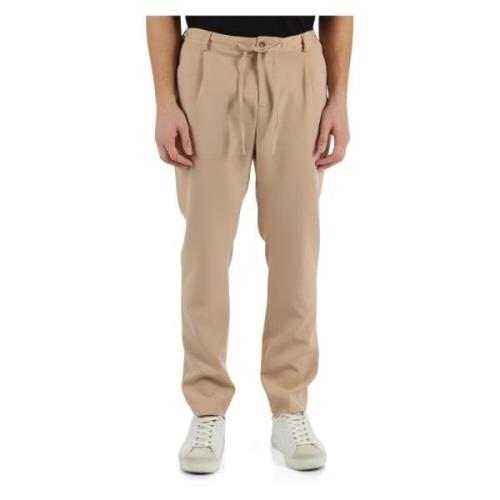 Casual Chino met Elastische Taille Daniele Alessandrini , Beige , Here...