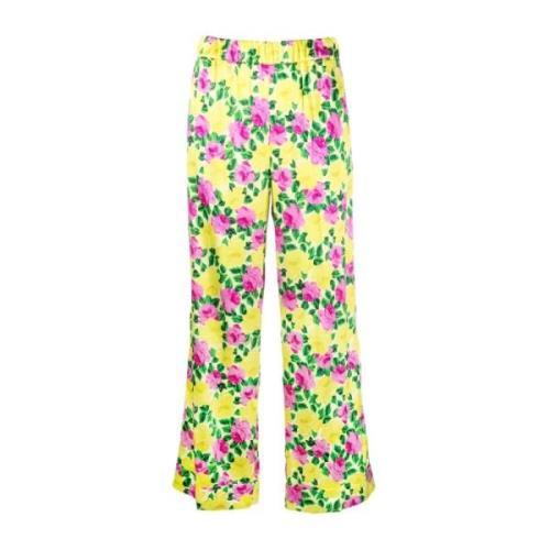 Cropped Trousers P.a.r.o.s.h. , Yellow , Dames