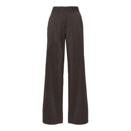 Bruine wollen Lillie broek P.a.r.o.s.h. , Brown , Dames