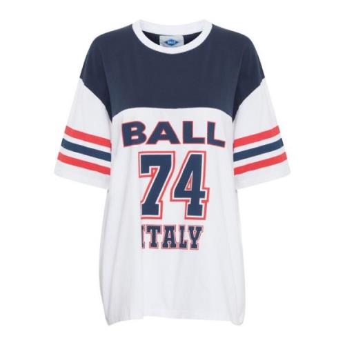 Sportieve Oversized T-shirt met Strepen Ball , Multicolor , Dames