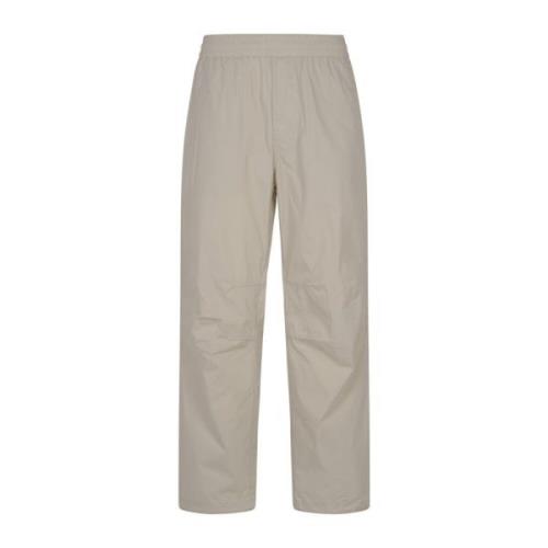 Gecoate Twill Trekkoord Broek Burberry , Beige , Heren