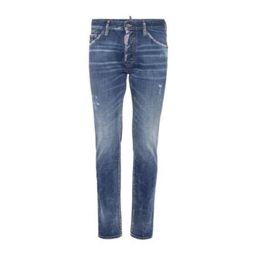 Denim Jeans Pantalone 470 Dsquared2 , Blue , Heren