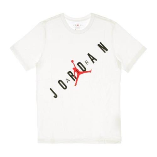 Stretch Crew Heren T-shirt Wit/Zwart/Rood Jordan , White , Heren