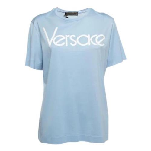 Pre-owned Cotton tops Versace Pre-owned , Blue , Dames