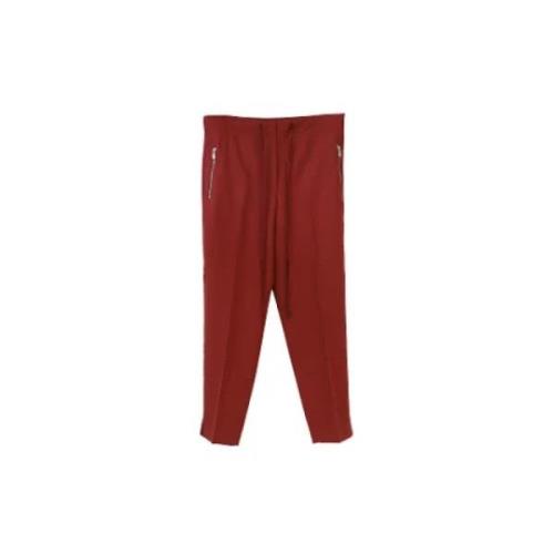 Pre-owned Wool bottoms Bottega Veneta Vintage , Red , Dames