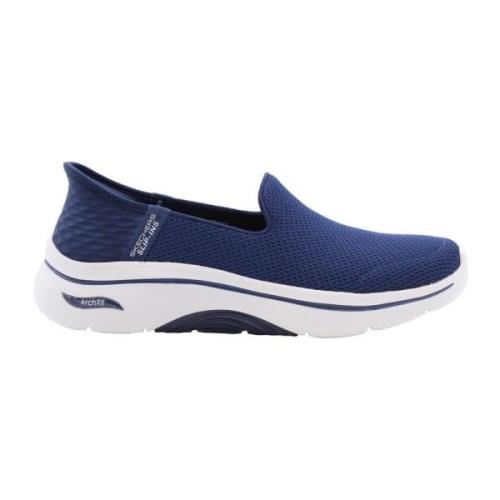 Stijlvolle Mocassin Schoenen voor Vrouwen Skechers , Blue , Dames