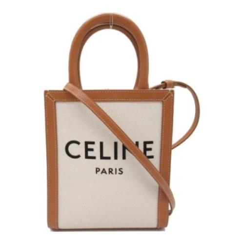 Pre-owned Leather shoulder-bags Celine Vintage , White , Dames