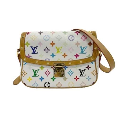 Pre-owned Canvas shoulder-bags Louis Vuitton Vintage , White , Dames