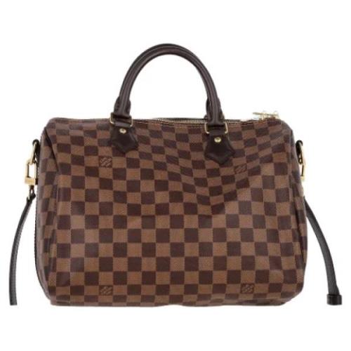 Pre-owned Leather handbags Louis Vuitton Vintage , Brown , Dames