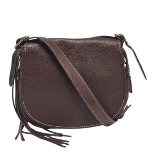 Pre-owned Leather shoulder-bags Coach Pre-owned , Brown , Dames