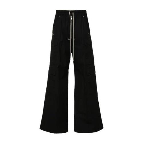 Cargo Broek Zwart Cargo Riemen Rick Owens , Black , Heren