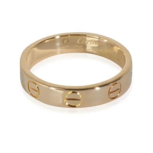 Pre-owned Metal rings Cartier Vintage , Yellow , Dames