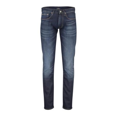 Donkerblauwe Denim 5-Pocket Jeans Ralph Lauren , Blue , Heren