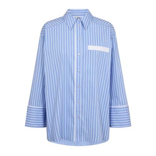 Gestreepte Shirt Blouse Lichtblauw Co'Couture , Blue , Dames