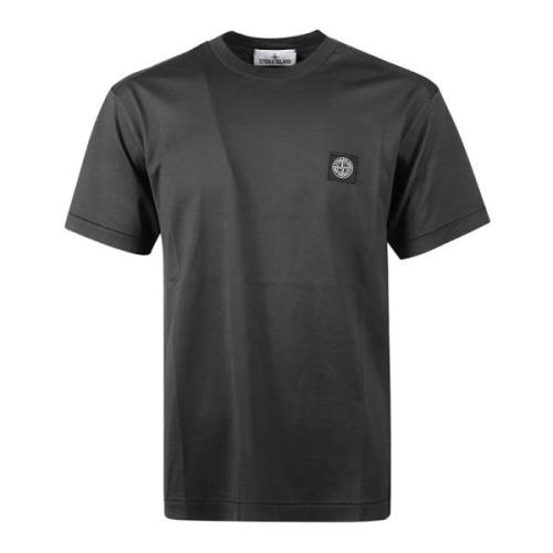 Casual Katoenen T-shirt in Diverse Kleuren Stone Island , Gray , Heren