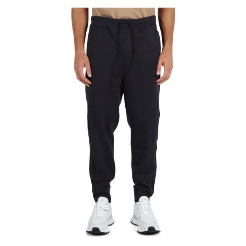 Elastische Taille Sweatpants met Ritszakken Boss , Blue , Heren