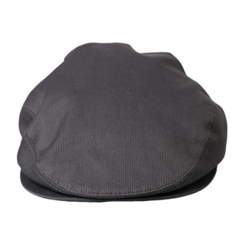 Grijze Katoenen Newsboy Cap Dolce & Gabbana , Gray , Heren